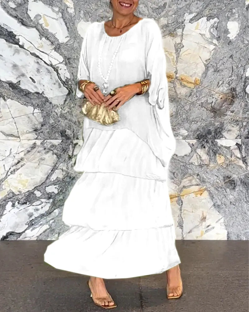 Women’s halter neck maxi dress | Loose fit