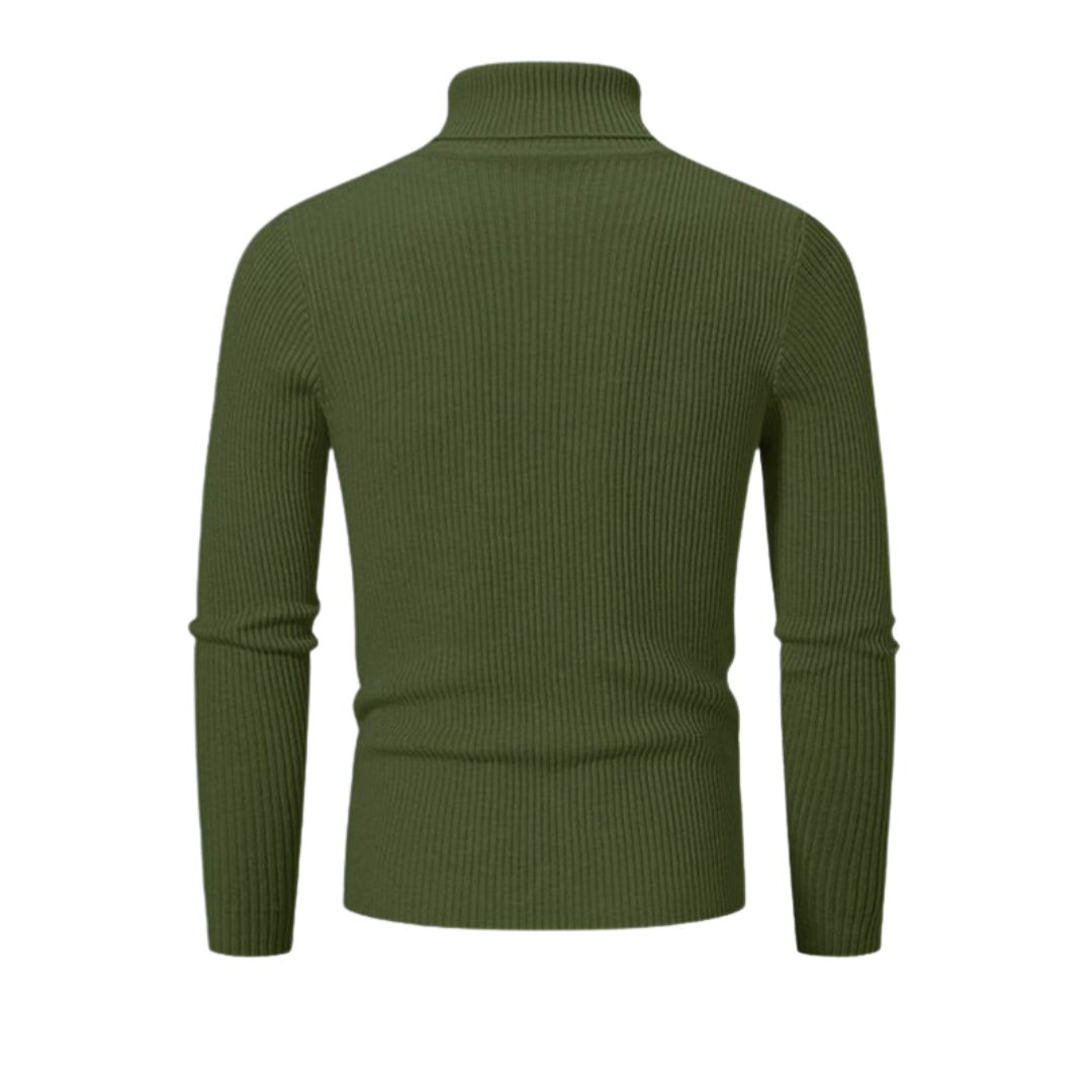 Men's Winter Turtleneck Sweater | Ribbed