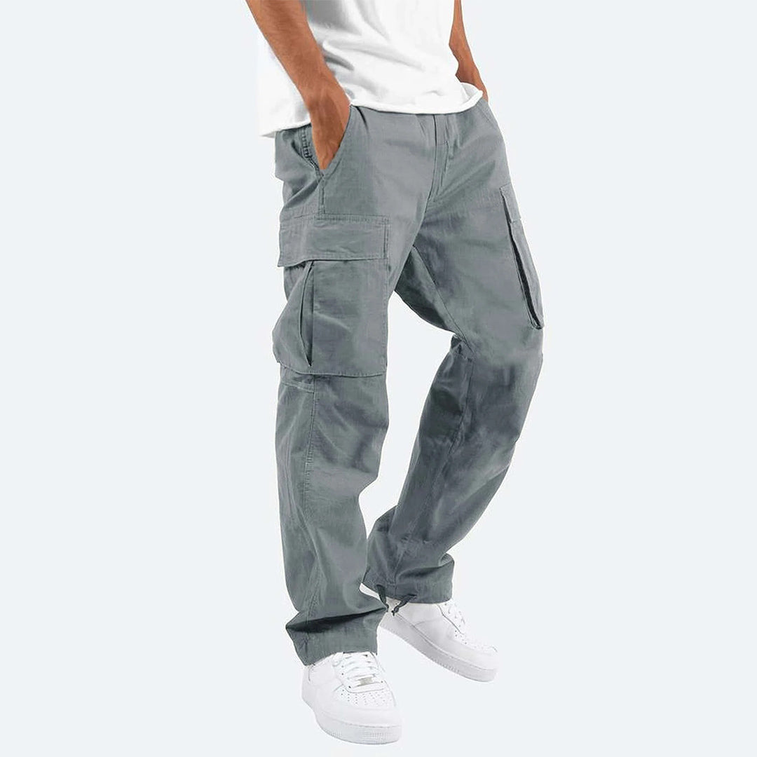 Men’s Cargo Wide Leg Pants | Multi-Pocket