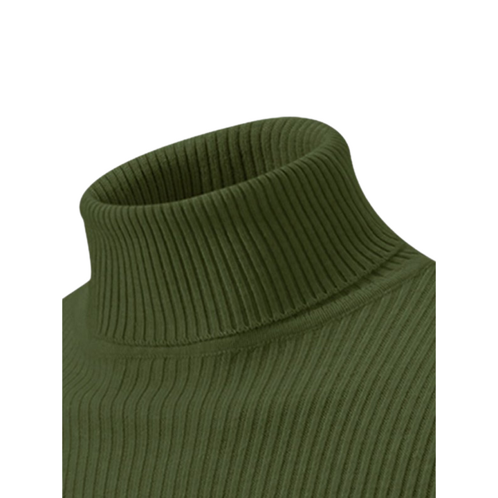 Men's Winter Turtleneck Sweater | Ribbed