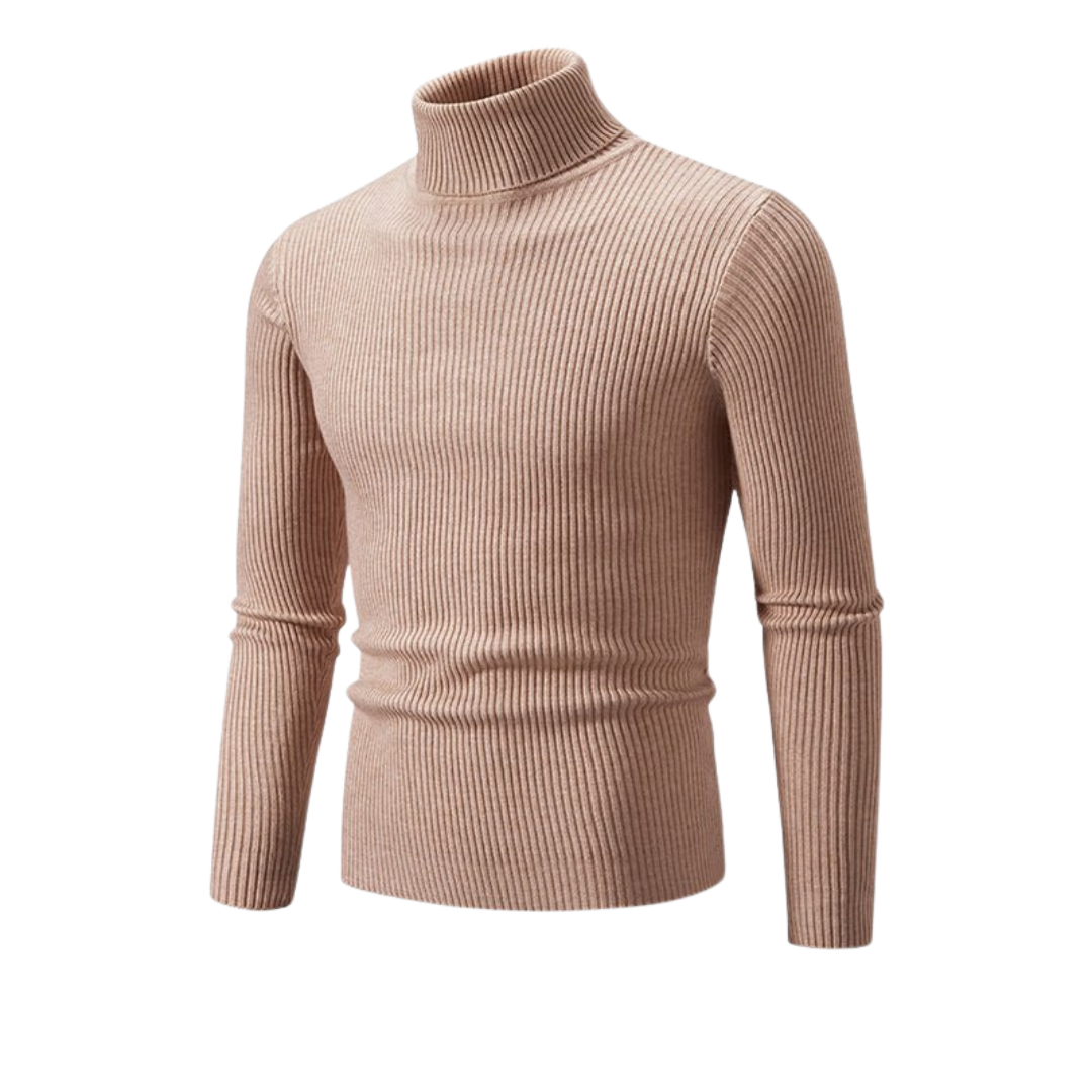 Men's Winter Turtleneck Sweater | Ribbed