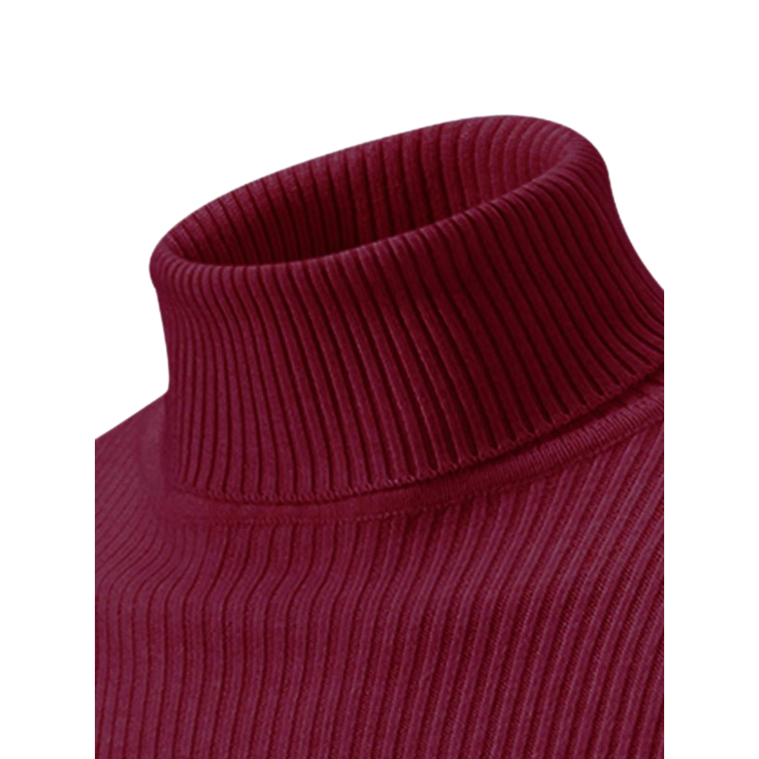Men's Winter Turtleneck Sweater | Ribbed
