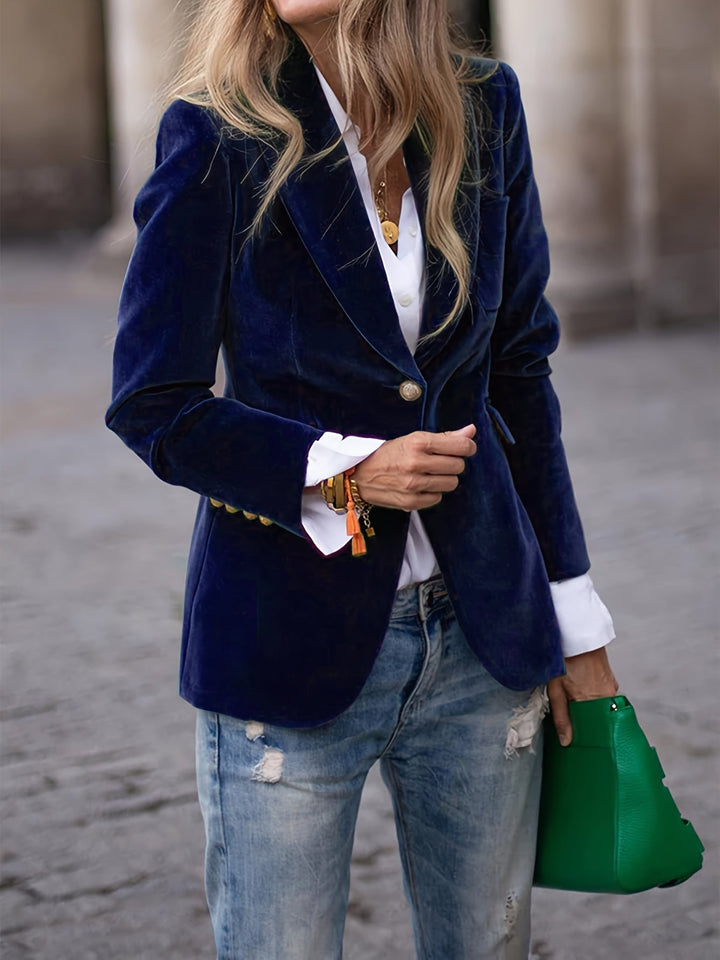 Women’s Double-Breasted Blazer | Gold Buttons