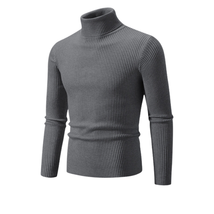 Men's Winter Turtleneck Sweater | Ribbed