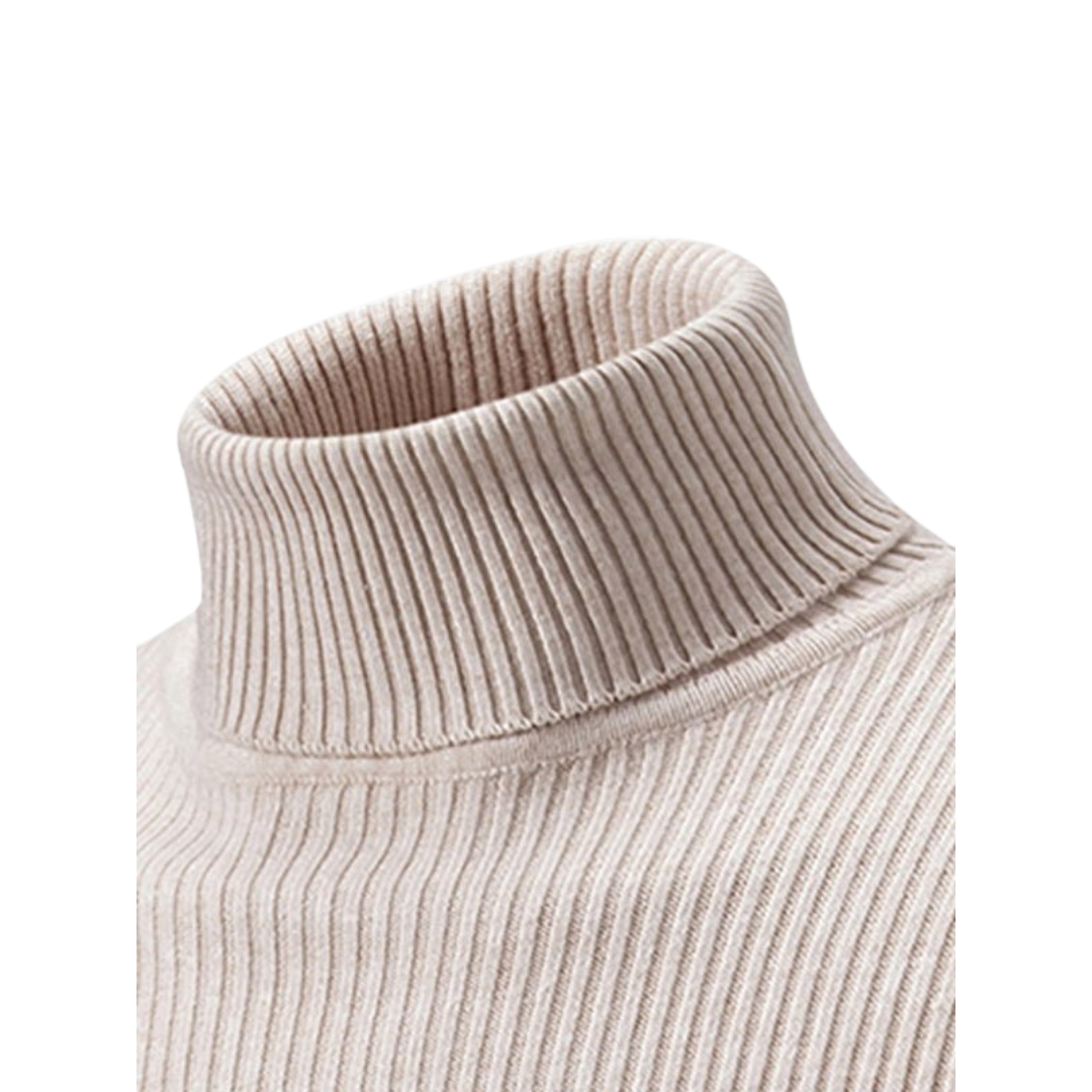 Men's Winter Turtleneck Sweater | Ribbed