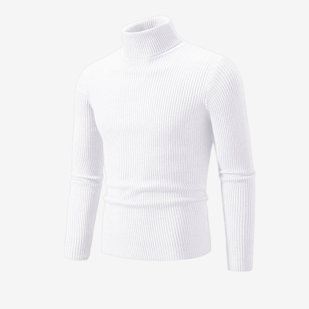 Men's Winter Turtleneck Sweater | Ribbed