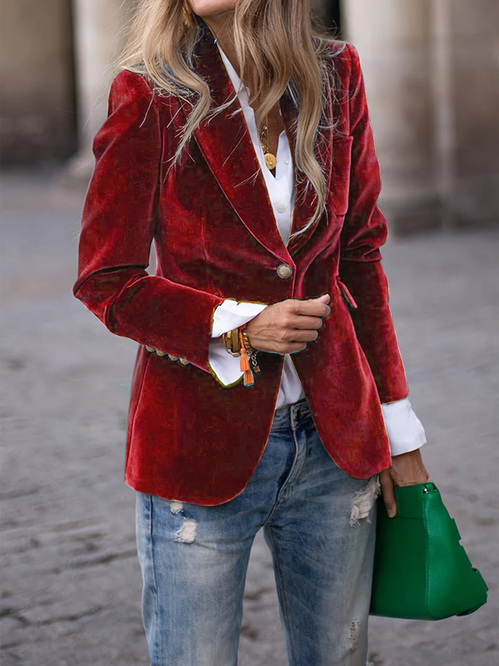 Women’s Double-Breasted Blazer | Gold Buttons