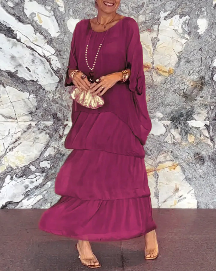 Women’s halter neck maxi dress | Loose fit