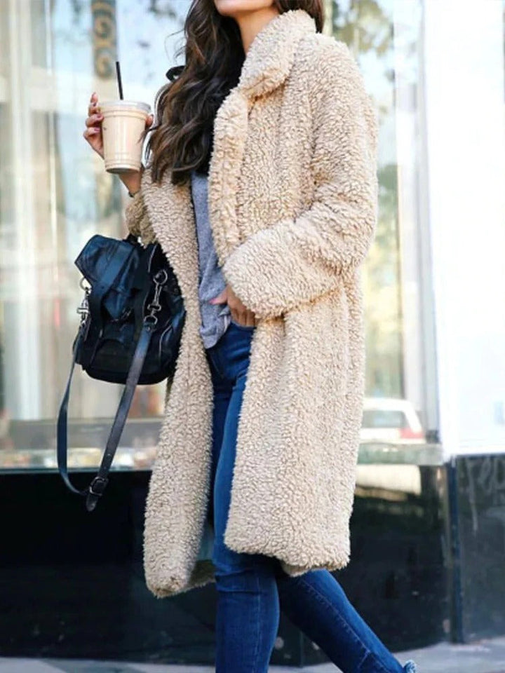 Women’s Long Winter Coat | Textured