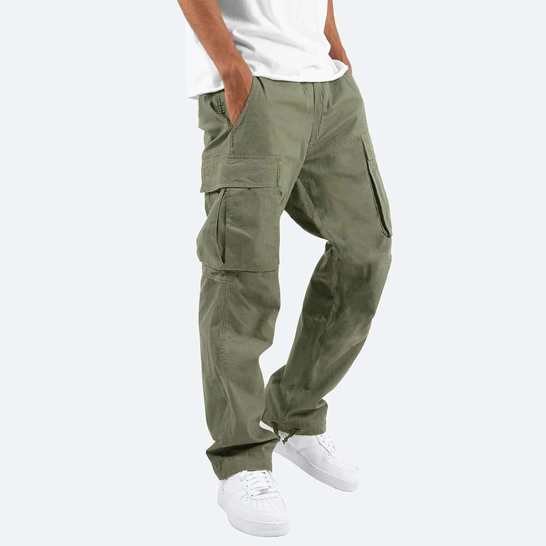 Men’s Cargo Wide Leg Pants | Multi-Pocket