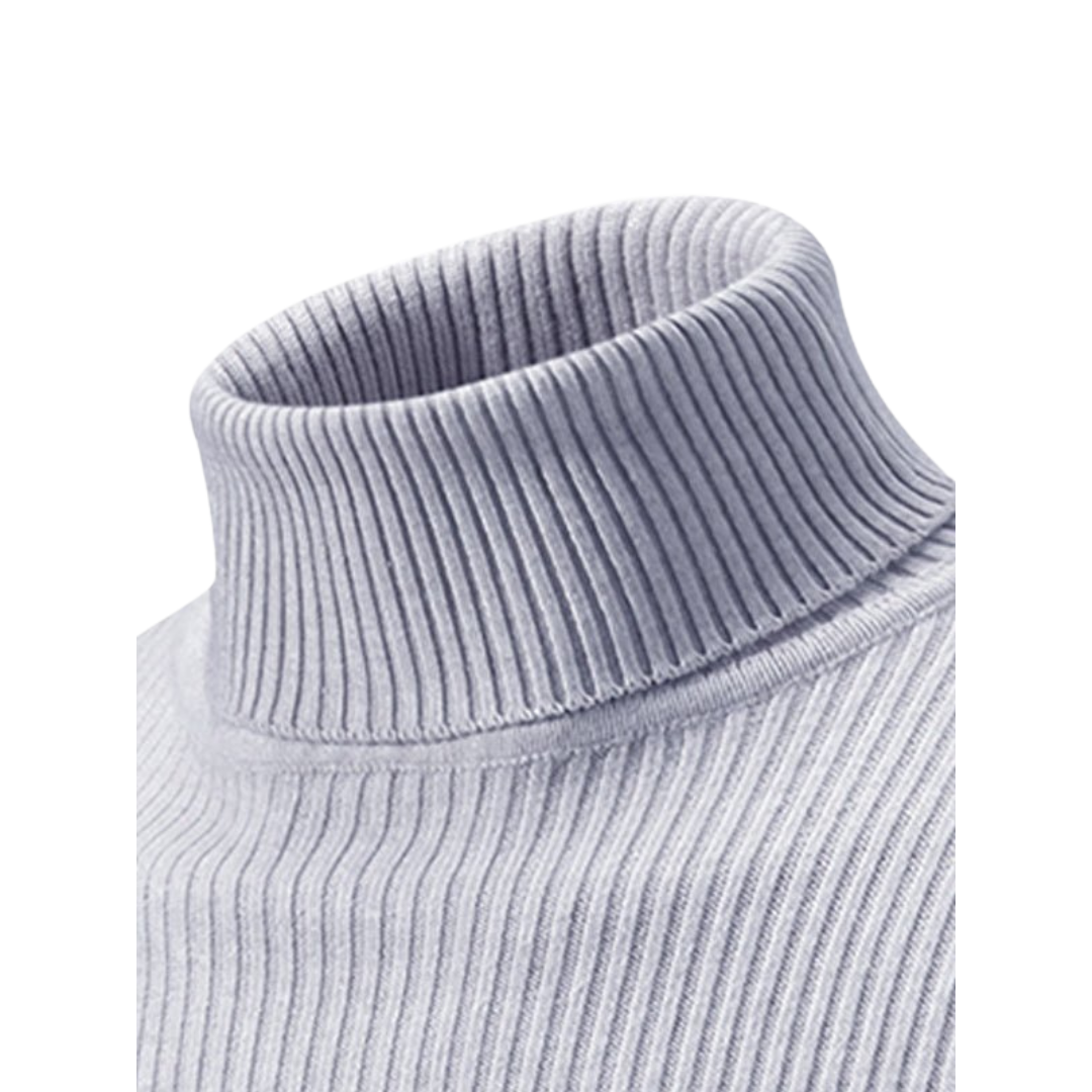 Men's Winter Turtleneck Sweater | Ribbed