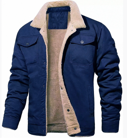 Men’s Winter Bomber Jacket | Buttoned