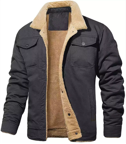 Men’s Winter Bomber Jacket | Buttoned