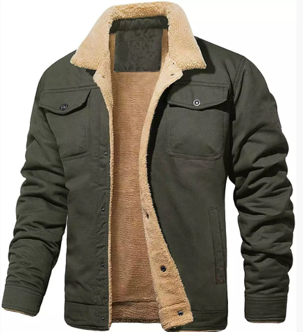 Men’s Winter Bomber Jacket | Buttoned