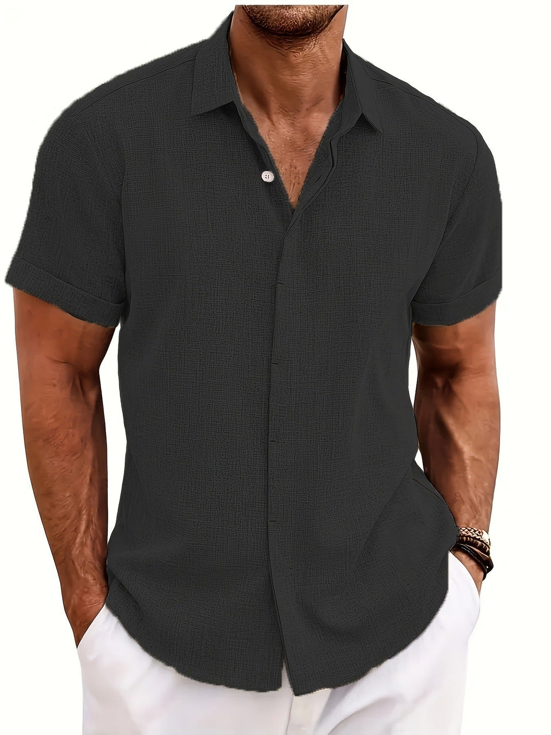 Men’s Short-Sleeve Button Shirt | Summer