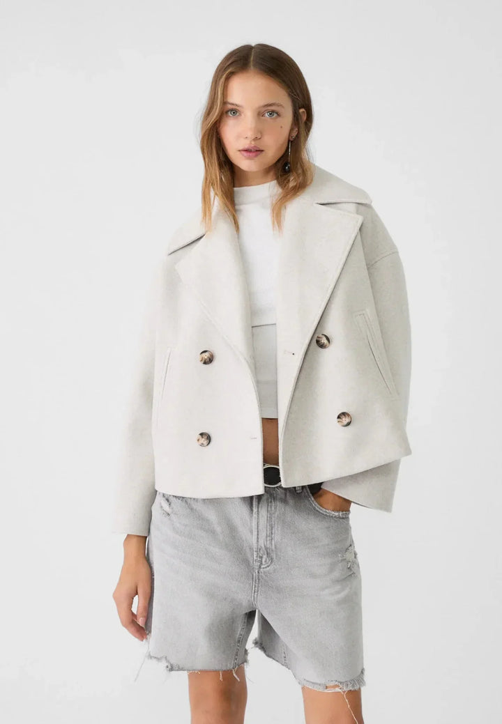 Women’s Double-Breasted Blazer | Wide Lapel
