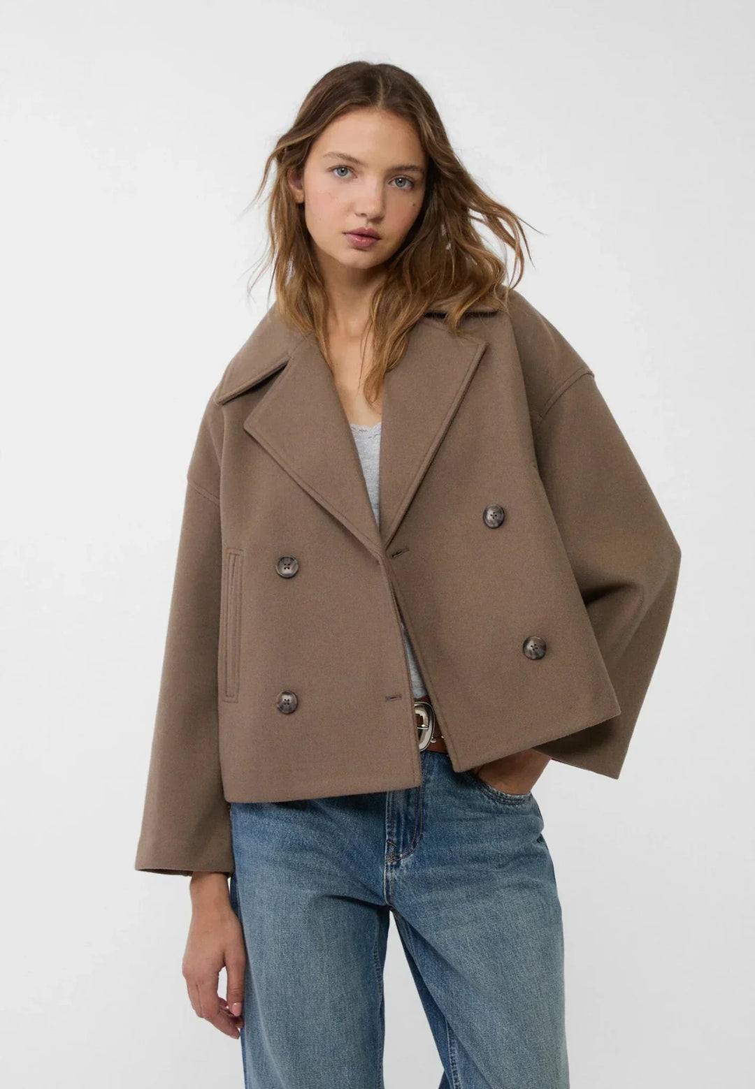 Women’s Double-Breasted Blazer | Wide Lapel