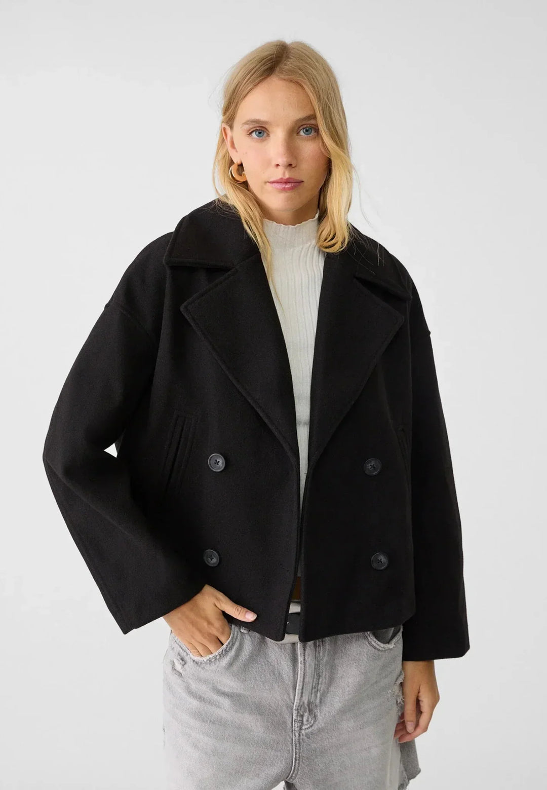 Women’s Double-Breasted Blazer | Wide Lapel