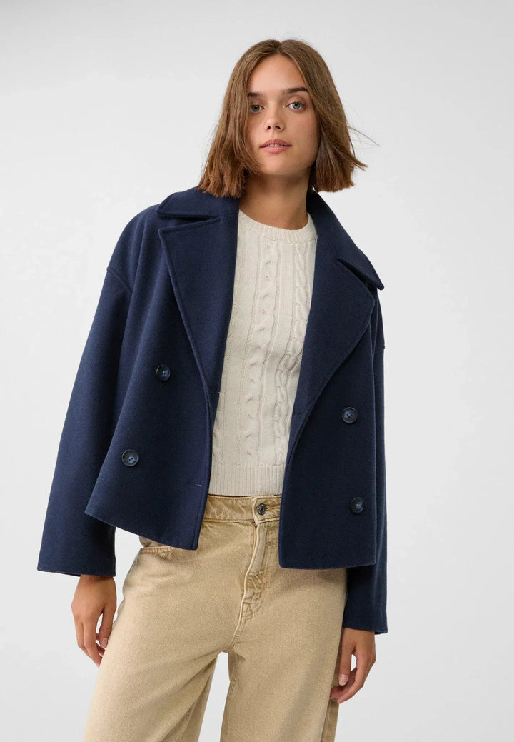Women’s Double-Breasted Blazer | Wide Lapel