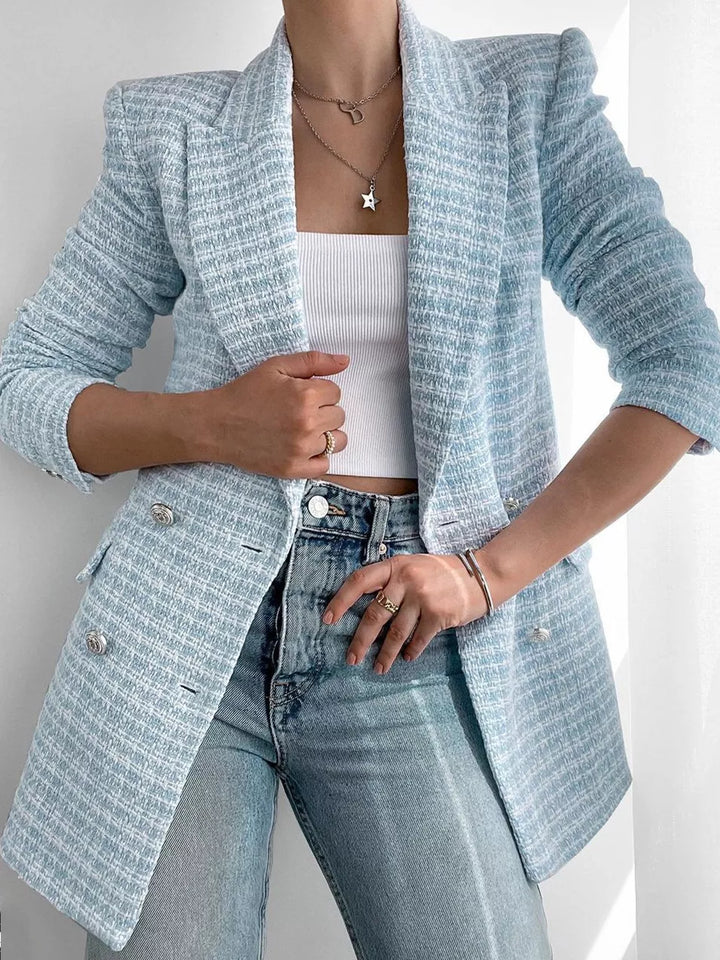 Women’s Textured Fabric Blazer | Tailored Style